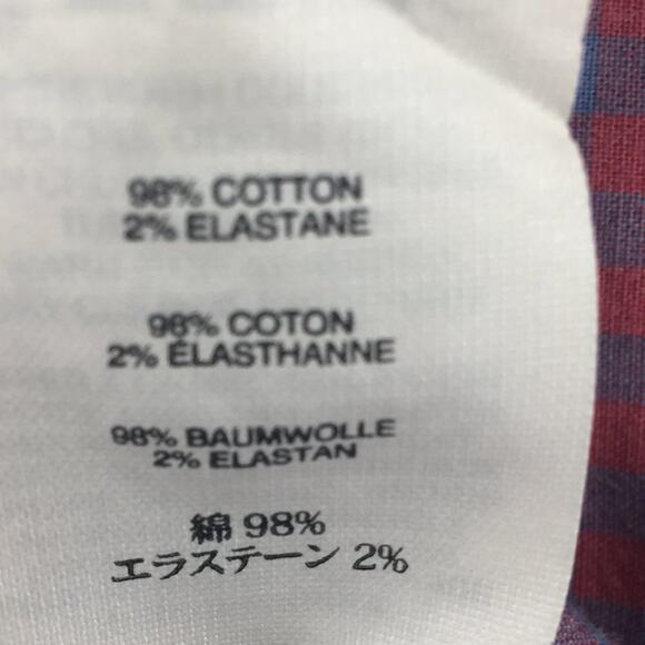 J. Crew Men's Long Sleeve Blue and Pink Checkered Button-up Shirt Size L - Picture 10 of 12